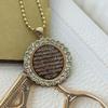 European and American New Black and Gold Calligraphy Pattern Necklace Fashionable and Versatile Accessories