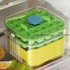 50 Grid Ice Cube Mold Large Capacity Reusable Ice Maker Household Food Grade Double-Layer  Storage Box  Cube Tray Mold