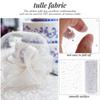 1 Roll Glitter Tulle Roll Premium Gauze Fabric Spool for DIY Tulle Ribbon Gift Wrapping Wedding Party Decoration Craft Making