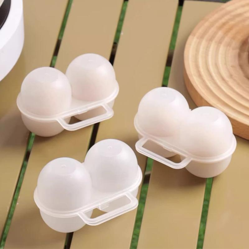 5/10Pcs 2-Cell Outdoor Portable Egg Box Plastictray Refrigerator Egg Storage Box Shock-Absorbing And Anti Drop