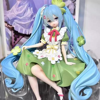 New Anime HATSUNE MIKU Figure Noodle Stopper Figure Flower Fairy Model Plaything Doll Aciton Model Collection PVC Gift