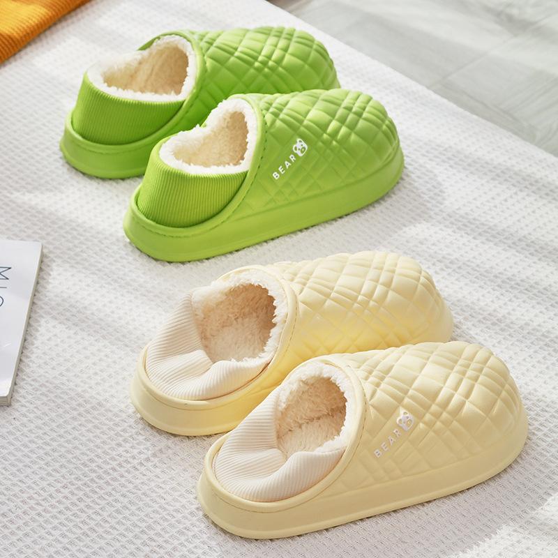 Cotton Slippers Autumn and Winter Indoor Home Home Non-slip Thick Bottom Plush Warm Couple