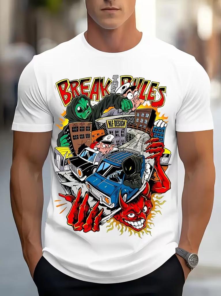 3D Gedruckte Herren T-Shirts Mode Oversize T-Shirts Tops Sommer Neu Harajuku T-Shirts Locker Kurzarm Freizeit Pullover Kleidung