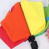 1pc Windproof Foldable Umbrella Women Men Manual Popular Rainbow Three Folding Umbrella Strong Resistant Umbrella Random color