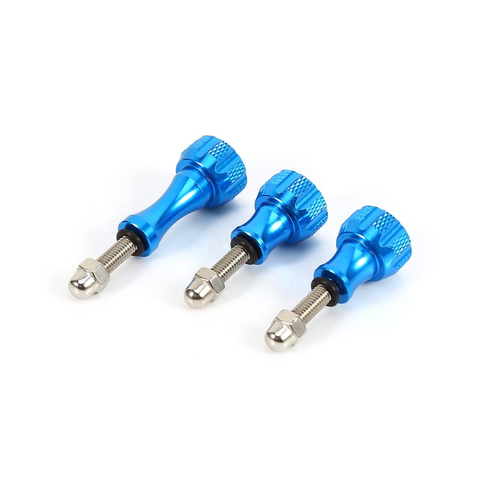 3 X Aluminum Stainless Thumb Knob Bolt Nut Screw Set for GoPro HD Hero 4 3 3+ 2