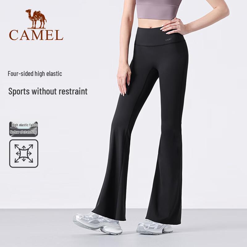 CAMEL Women s Micro-Flare High-Waist Fitness Pants XL