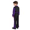 Chlapecký outfit na flamenco tanec Color Block Sklápěcí límeček Dlouhý naberaný rukáv Svetr Kalhoty s elastickým pasem Pásek