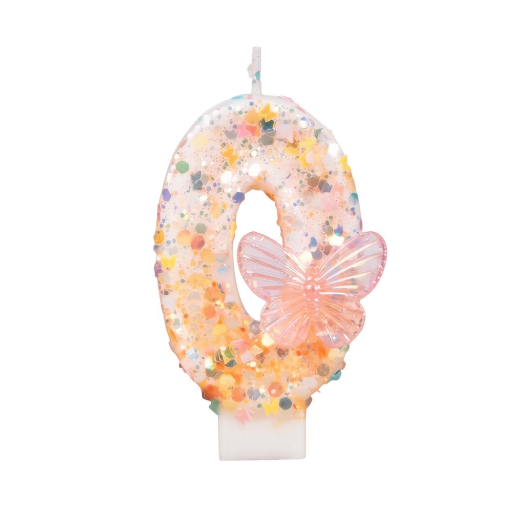 Birthday Number Candles 0-9 Decoration with for Birthday Party Topper
