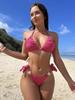 Women's European & American Sexy Solid Color Bikini Swimsuit