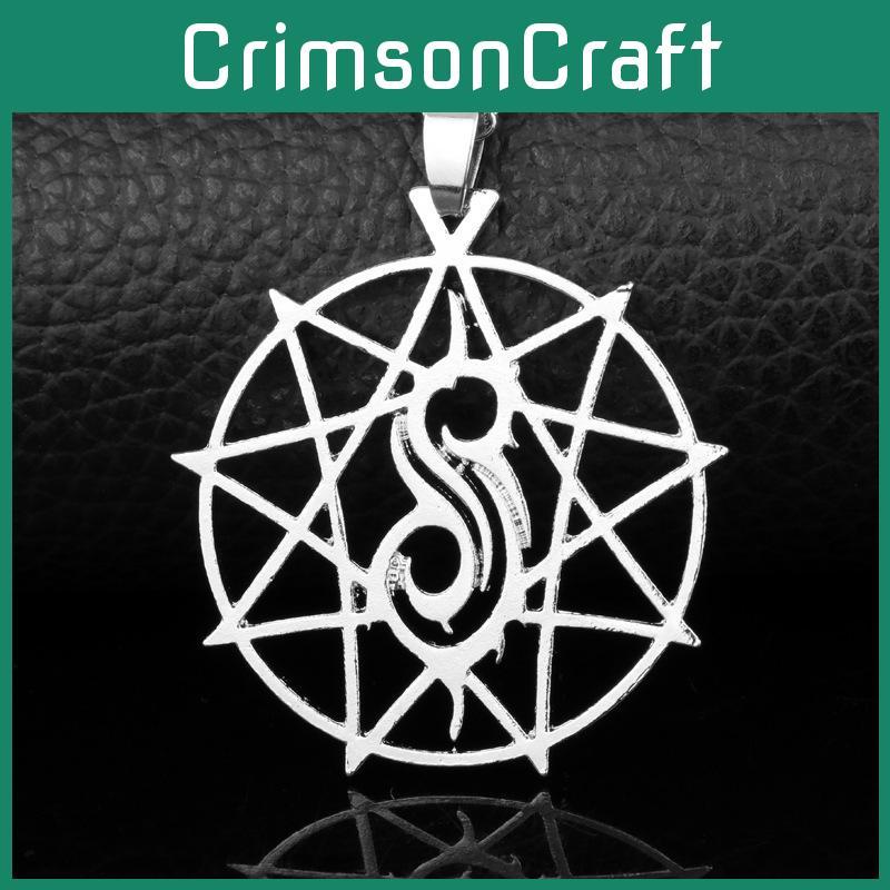 Slipknot Metal Pendant Necklace Jewelry For Travel Souvenir
