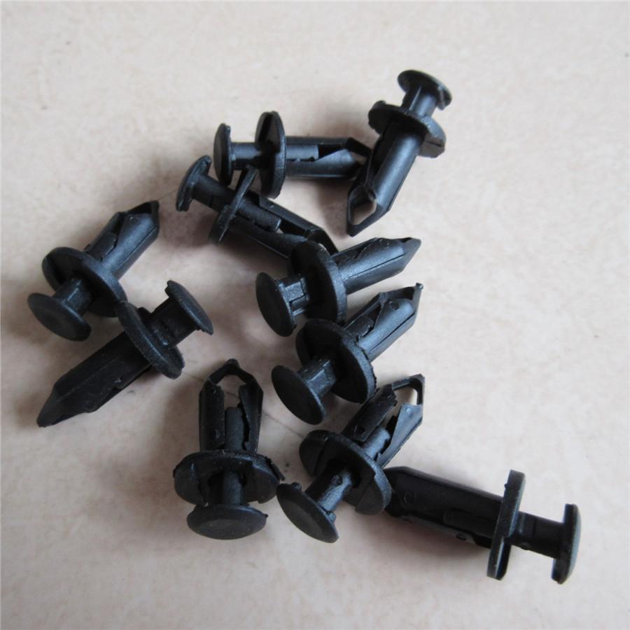 100Pcs 10Sizes Plastic Car SUV Fastener Bumper Panel Fender Clips Push Pin Rivet