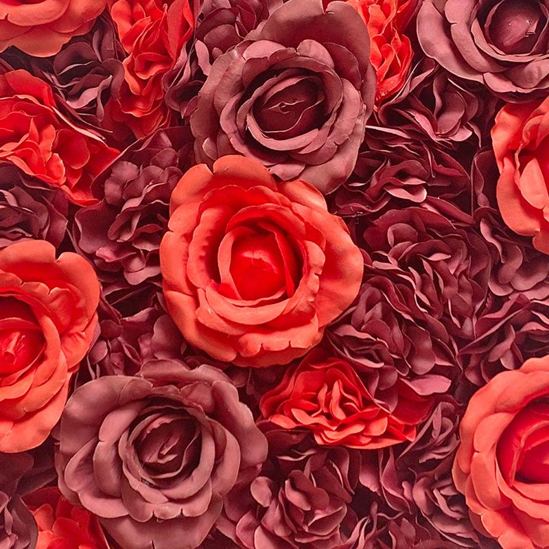 Simulation Rose Wall Wedding Arrangement Props Flower Row DIY Background Decoration Hydrangea Silk Flower Rose Wall Setting