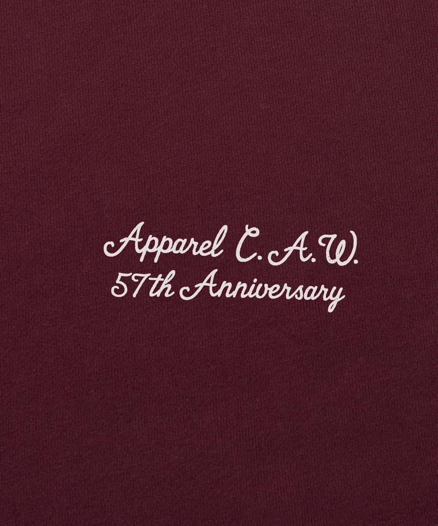 CAMEL WORK No.413 Caw Basic Logo Sweatshirt (Burgundy)