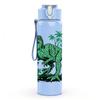 1PC Green T Rex Dinosaur Jungle Print 750ml Color Plastic Sports Water Bottle Leakproof Flip Straw Lid Suitable for Sports Office Home Use
