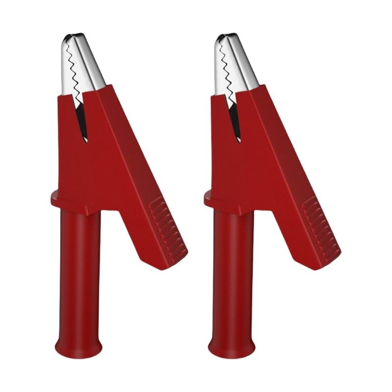 

10mm Open Test Clamp Featuring 4mm Plugs Tail Electronics Project Development Tool for Electronic Engineers & Technicians червоний