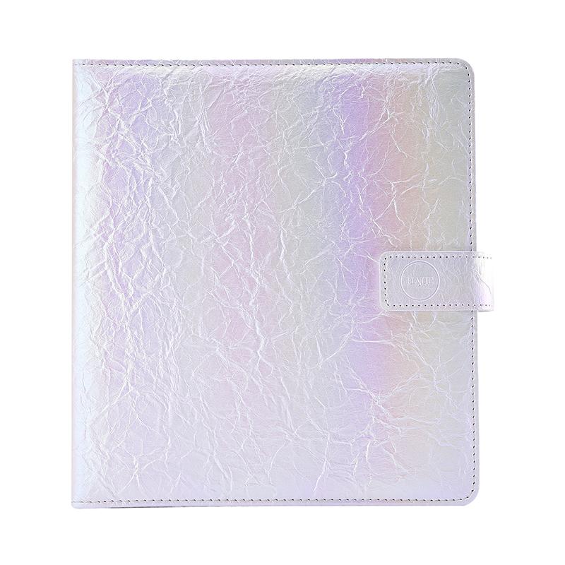 Premium Gradient Laser A5 Photocard Binder PU Leather Magnetic photo album for K-Pop Photocards, Polaroid, Postcard Collection