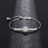 Women'S Bracelets, Fashion Personality, Daily Elegance Accessories, Round Zircon Sparkling Jewelry.
