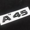 3d ABS Chrome Black Logo A45 Emblem Letters Sticker Nameplate Car Trunk Badge For Mercedes Benz A45 AMG W176 W177 Accessories FL9