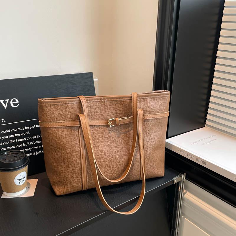 New trendy women's shoulder bag large capacity casual women's tote bag commuter handbag foreign style women's bag