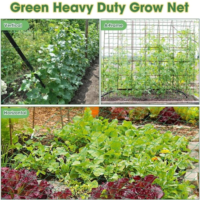 Garden Trellis Net Plant Support Netting for Climbing Plant Outdoor Flexible String Net for Bean Peas Vegetables Tomato