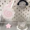 Acrylic Fish Cake Pen Holder Cute Cloud-Shaped Pen Holder Large-Capacity Desktop Stationery Pen Storage Box Spiral Design