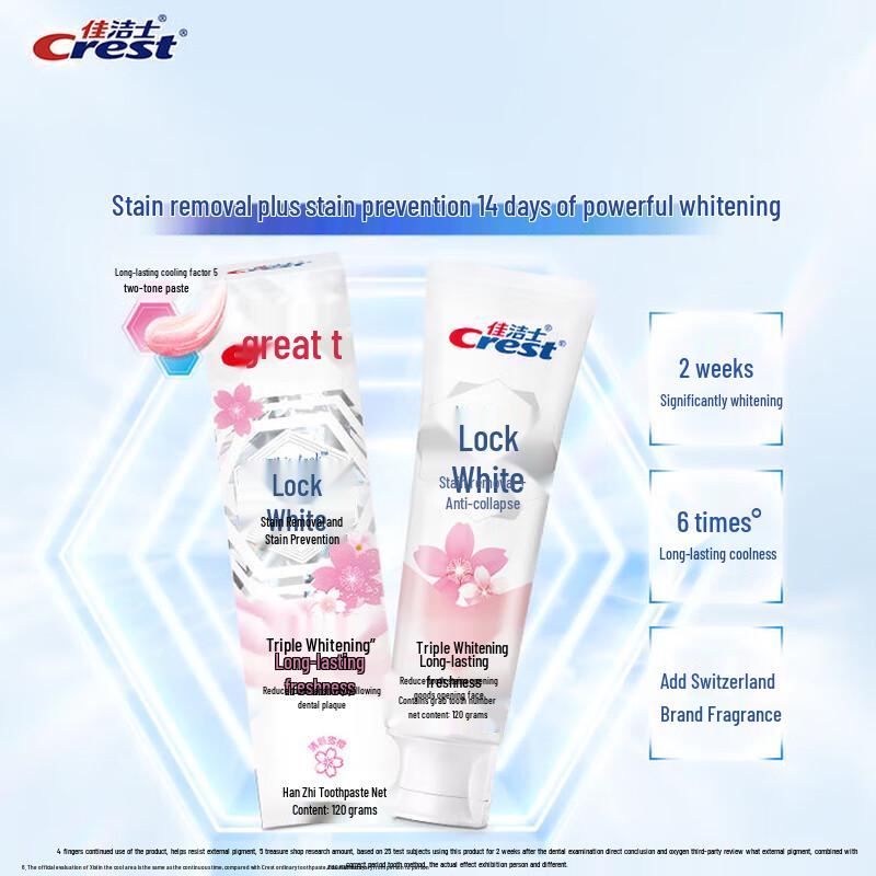 Crest Dual-Color Whitening Toothpaste