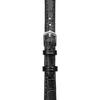 Watch Strap 18mm Leather Embossed Crocodile Easy Installation with Black [Clefer] Leather/Synthetic Pattern, Tool, L-80 BL-CF031-18