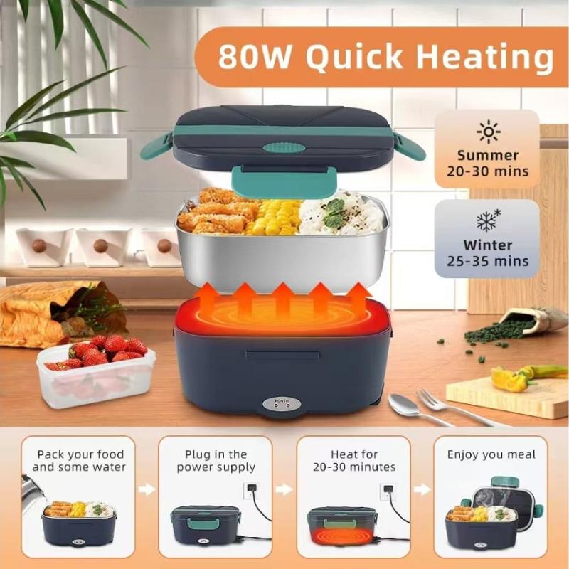 Elektrische Lunchbox für den Heimgebrauch 220V, für die Autonutzung 12V 24V, 304 Edelstahl