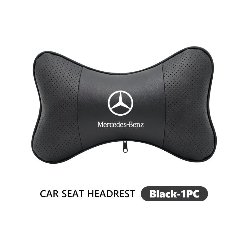 

Leather Car Neck Pillows Breathable Headrest Car Seat Neck Protector Pillow For Benz AMG Exclusive W204 W222 W205 W203 W213 W124