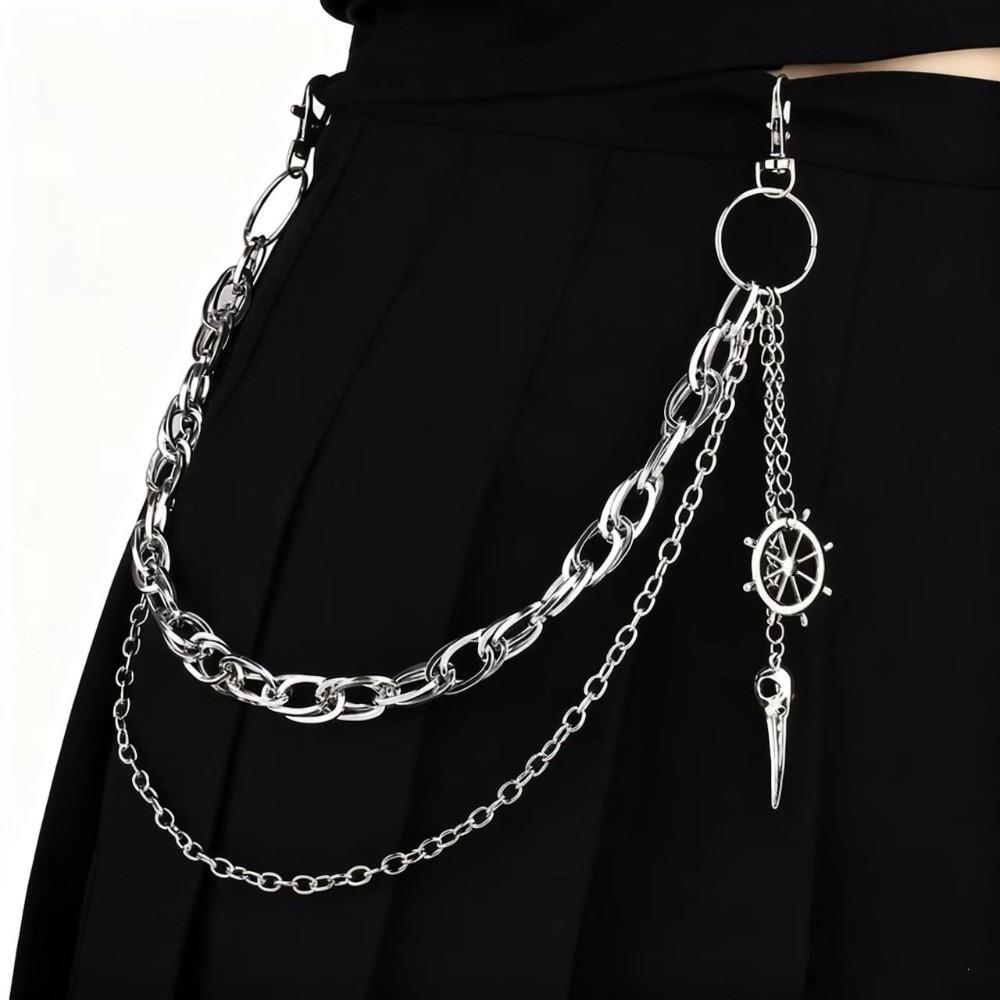 Star Pendant Gothic Rock Accessories Layered Chains Waist Belt Chain Punk Punk Pants Chain Unisex