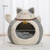 Cat Bed for Indoor Cats - Maneki Neko Cat Cave Bed,Super Soft Calming Pet Bed for Kitten&Puppy,Small Dog,Warm Plush,cat Hideaway