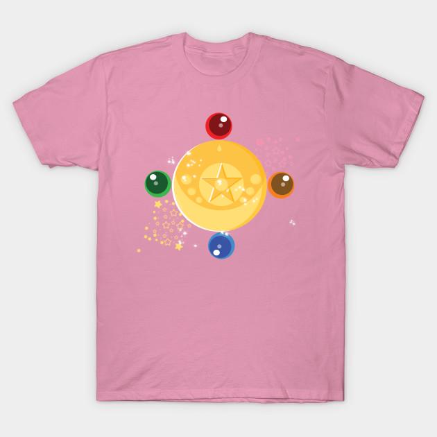 T-Shirt Damen Sailor Moon Crystal Harajuku Print Kawaii T-Shirt Sommer Kurzarm Damen T-Shirt Top T-Shirt