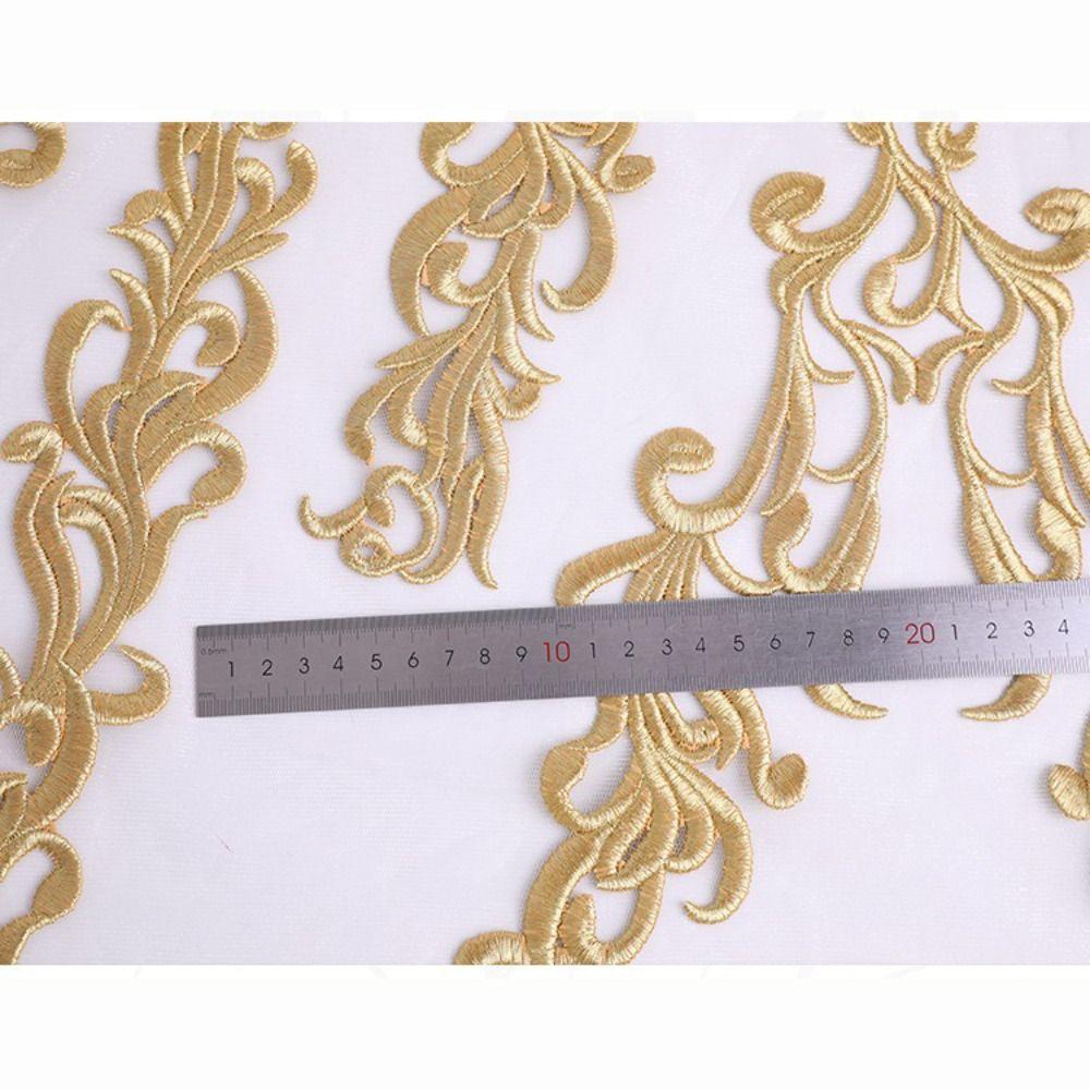 DIY Sequined Embroidery Patches Sewing Flower Fabric  Wedding Gown Cheongsam Bridal Dress Crafts