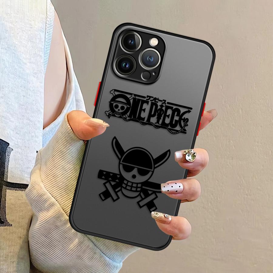 Anime Ones Pieces Logo Case for iPhone 17 Pro Max Air 12 7 8 SE 11 XS XR 13 Mini 15 16 Plus 14 Funda Back Phone Cover