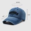 Denim Hat Men's Embroidered Cap Outdoor Women's Sunscreen Baseball Cap Letter Ponytail Panama Cap Sun Visor Hats