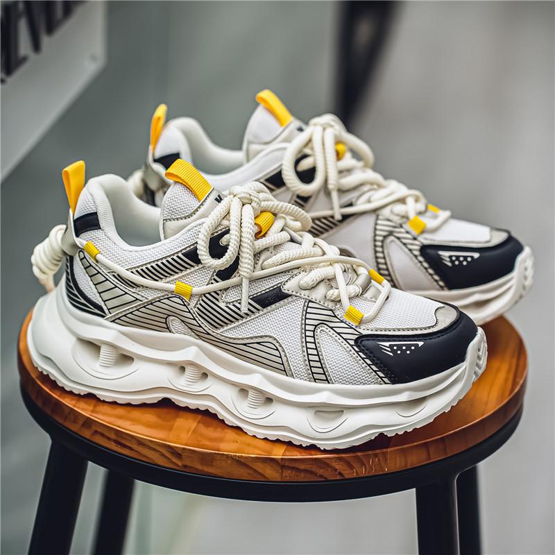 

Студенческие повседневные спортивные туфли с мягкой подошвой дышащие нескользящие удобные на четыре сезона для улицы мужские кроссовки модные мужские кеды 39 бежевый