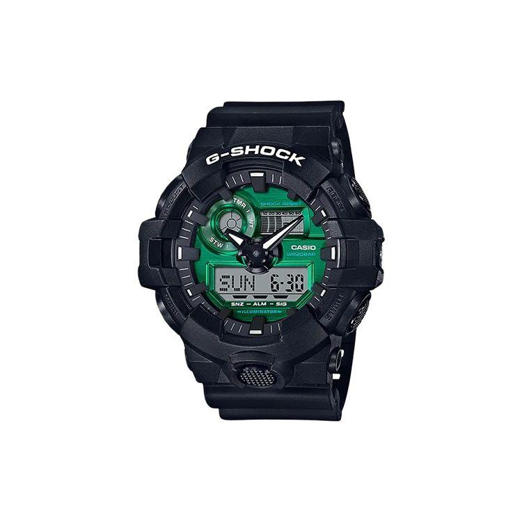 Casio Men's Green G-Shock Youth Series Hard Tough Sports Classic Trend Watch Shockproof Waterproof Quartz Movet Watches Ga-700Mg-1Apr-Person