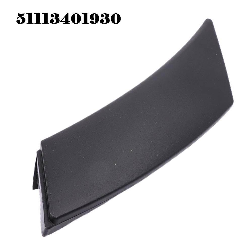 Bumper Trim Cover Garden Indoor 1 Pc 51113401930 Accessories Black Easy Installation Front Plastic Replacement