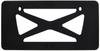 Carmate LUXIS Slim Front Number Plate LS401 (Luxis) Base, Black,