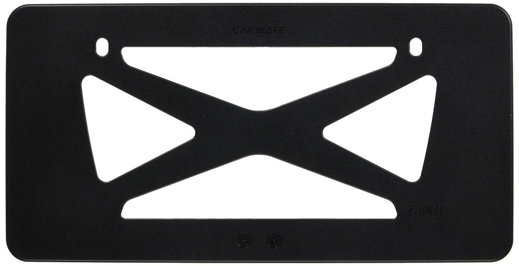 Carmate LUXIS Slim Front Number Plate LS401 (Luxis) Base, Black,