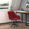 Day and Night - Day and Night Red Velvet Swivel Office Chair