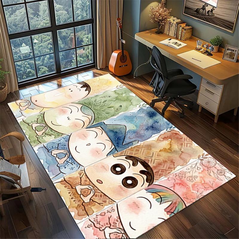 

Crayon Shin-chan Gamer Room Rug Large Area Non Slip Washable Floor Mat Bedroom Decor 60x90cm