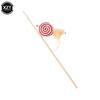 1pc Pet Cat Interactive Stick Feather Cat Stick Teaser Feather Toy Kitten Funny Colorful Rod Cat Wand Toys Wood Pet Cat Supplies