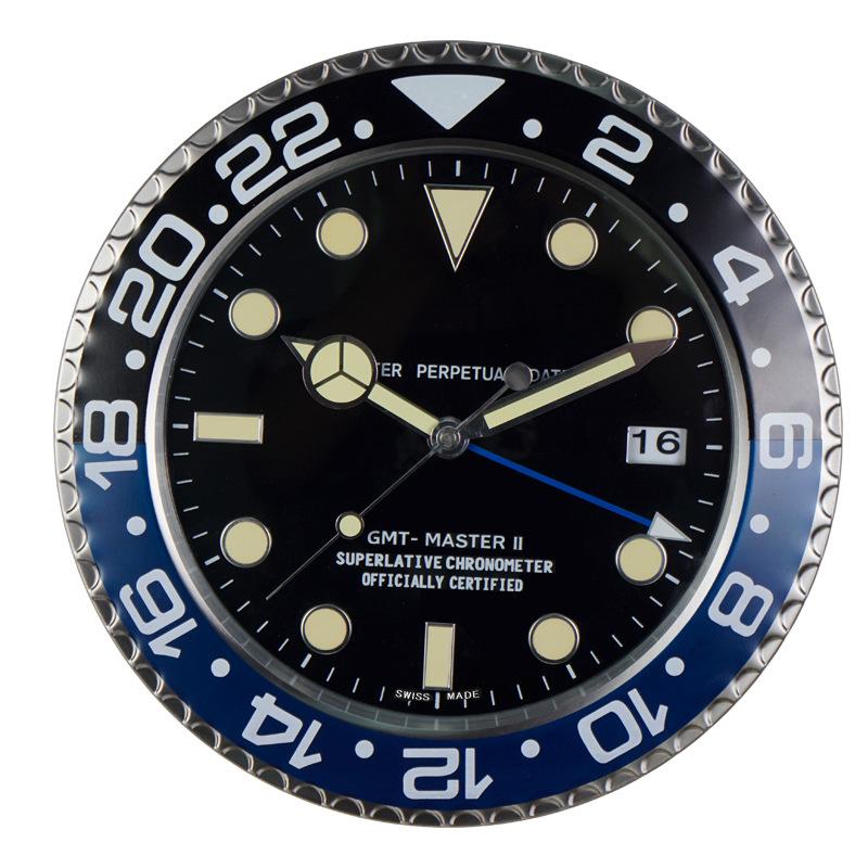 

Креативные металлические настенные часы, бесшумные, не тикающие, кварцевые, с будильником, светящиеся цифры, часы с календарем F