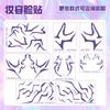 Tatuaggi Temporanei Demone K-Pop Cacciatori Rumi Jinu Cosplay Halloween Saja Ragazzi Tatuaggi Festa Fulmine Trucco Decorazione Viso Adesivi