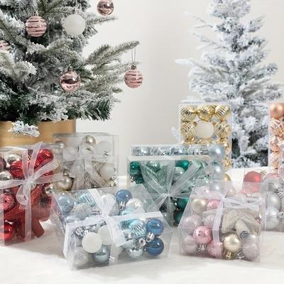 30Pcs Christmas Balls Christmas Tree Ornaments Xmas Tree Hanging Pendants Home New Year Gift Supplies Christmas Decoration 2026