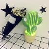 Decorative Party LED Bedroom Cartoon Cactus Table Night Light