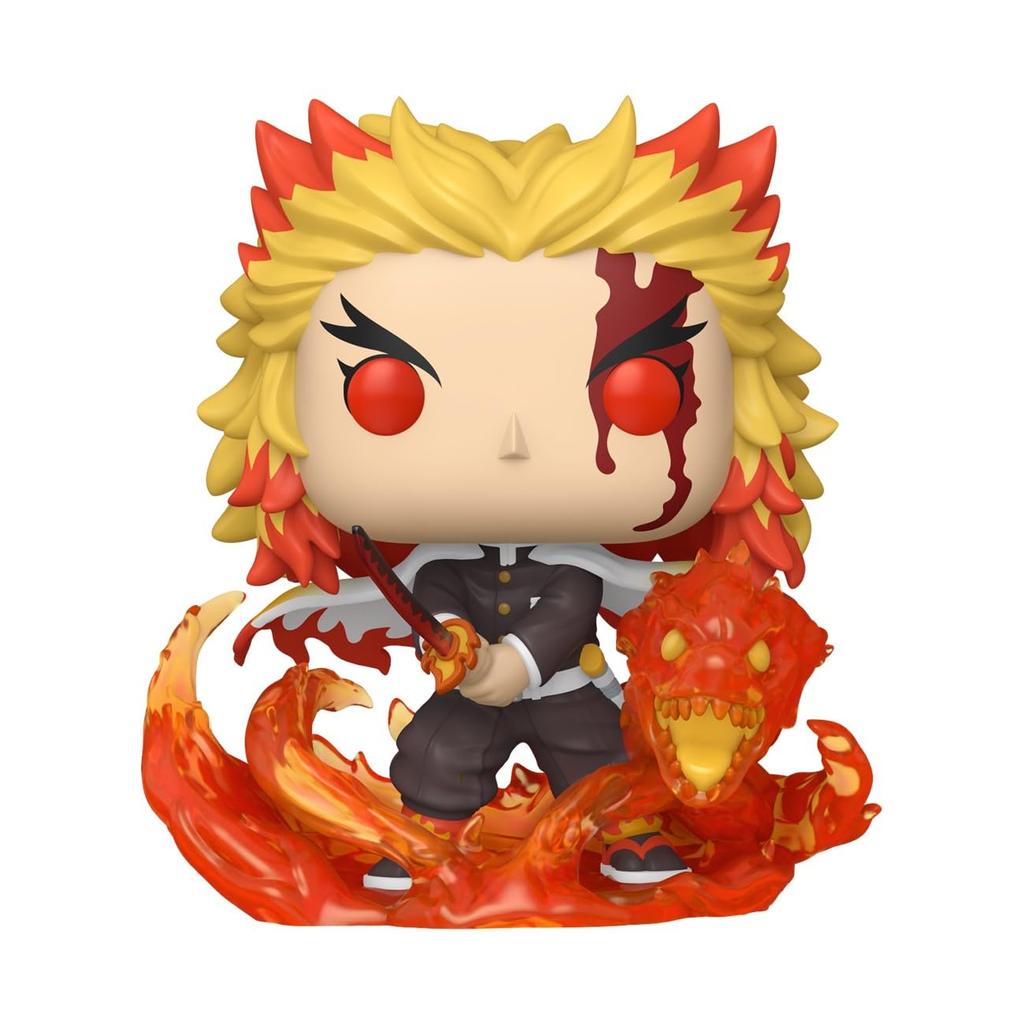 Funko Pop Demon Slayer Rengoku Form 9 Collectible Vinyl Figure Gift Idea Official Merchandise Toys for Kids and Adults Anime Fan Model Figure for
