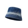 Denim Gradient Color Fisherman Hat Sunshade Flat Top Bucket Hat Men's and Women's Hat