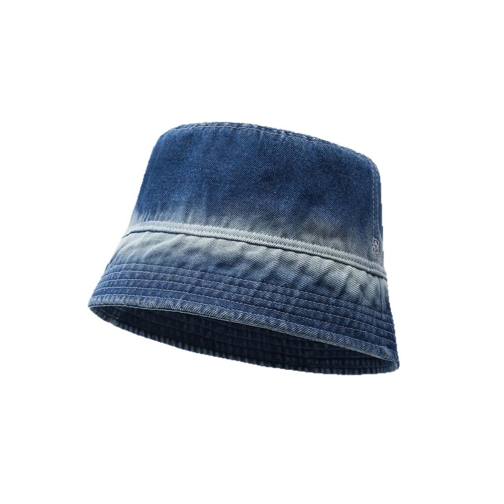 Denim Gradient Color Fisherman Hat Sunshade Flat Top Bucket Hat Men's and Women's Hat